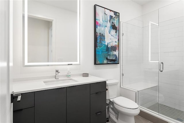 788 W Marietta St Unit 1809, Atlanta, GA 30318 - full bath with vanity, toilet, and a shower stall
