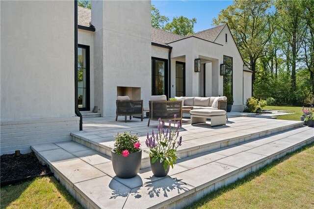 13825 Cowart Rd, Milton, GA 30004 - view of patio / terrace with an outdoor living space