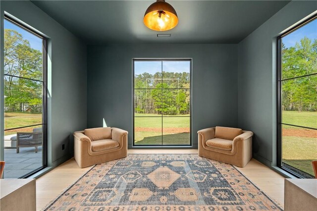 13825 Cowart Rd, Milton, GA 30004 - sitting room with wood finished floors