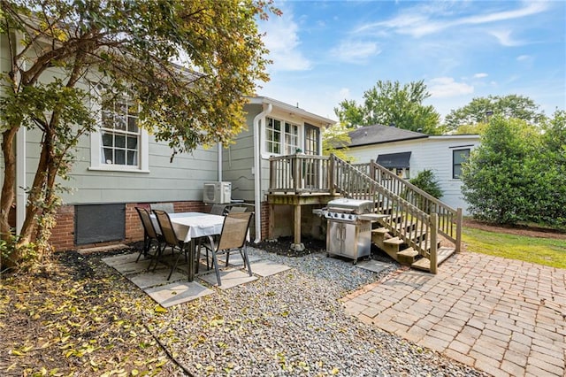 67 Trammell St SW, Marietta, GA 30064 - view of patio featuring grilling area and stairs
