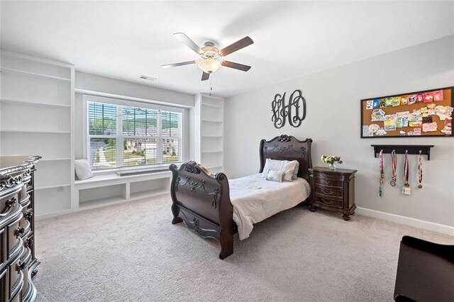 2385 Saddle Brook Trce, Cumming, GA 30040 - bedroom with carpet floors and ceiling fan