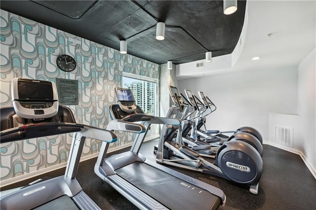 view of exercise room