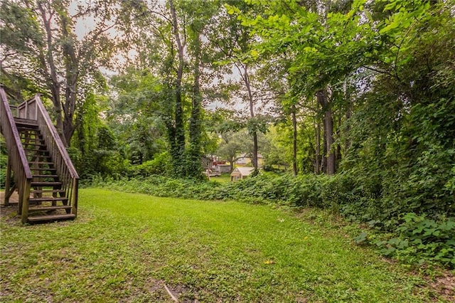 5069 Jonesboro Rd, Union City, GA 30291 - view of grassy yard with stairway