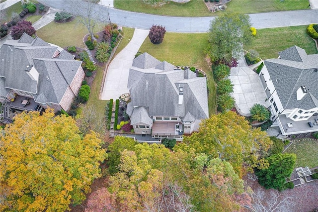 drone / aerial view featuring a residential view