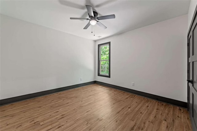 2462 New Hope Rd, Morganton, GA 30560 - unfurnished room featuring light wood-type flooring, baseboards, and ceiling fan