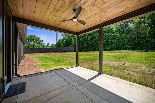 2462 New Hope Rd, Morganton, GA 30560 - view of patio with a ceiling fan