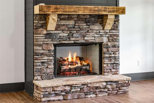 2462 New Hope Rd, Morganton, GA 30560 - detailed view of a fireplace and wood finished floors