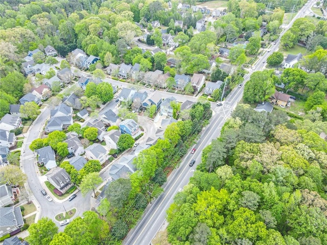 bird's eye view with a residential view
