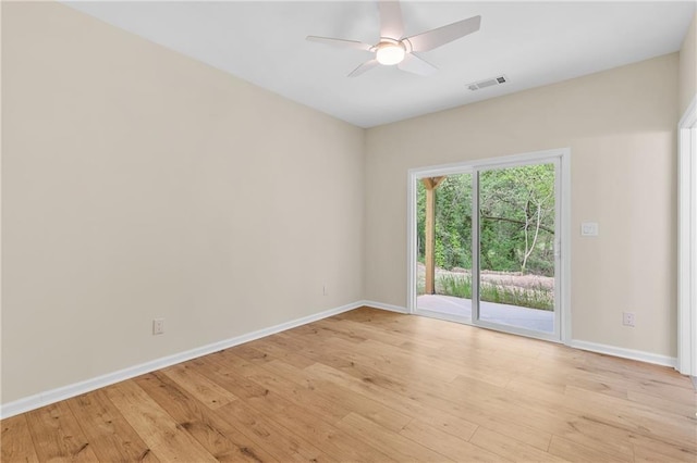 5232 W Mountain St, Stone Mountain, GA 30083 - unfurnished room featuring light wood-style flooring and ceiling fan