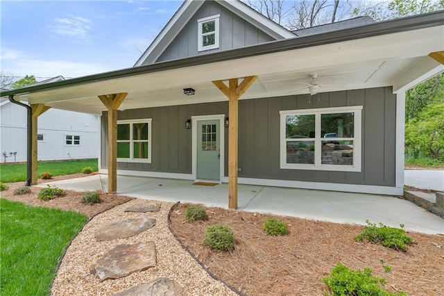5232 W Mountain St, Stone Mountain, GA 30083 - view of front of home featuring board and batten siding and covered porch