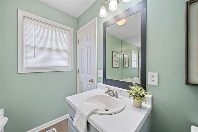 173 Cline Smith Rd NE, Cartersville, GA 30121 - bathroom featuring vanity and wood finished floors