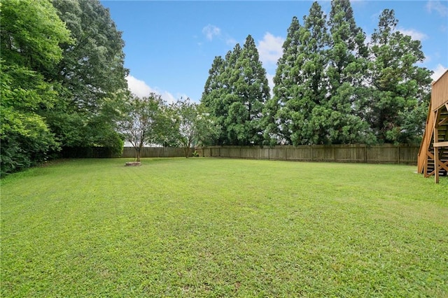 173 Cline Smith Rd NE, Cartersville, GA 30121 - fenced backyard featuring stairs