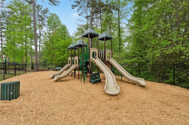 view of jungle gym