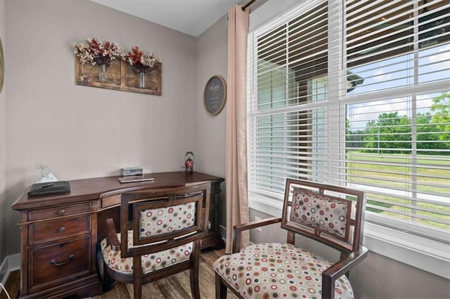 1423 Hillcrest Rd, Bowdon, GA 30108 - home office featuring wood finished floors