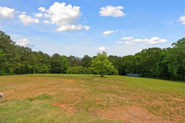 1423 Hillcrest Rd, Bowdon, GA 30108 - view of grassy yard with a forest view