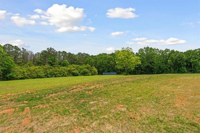 1423 Hillcrest Rd, Bowdon, GA 30108 - view of green lawn featuring a forest view
