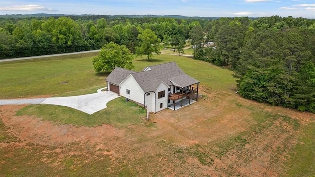 1423 Hillcrest Rd, Bowdon, GA 30108 - view of subject property with a heavily wooded area