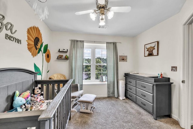 422 Inwood Trl, Lawrenceville, GA 30043 - bedroom with carpet flooring, baseboards, and a ceiling fan