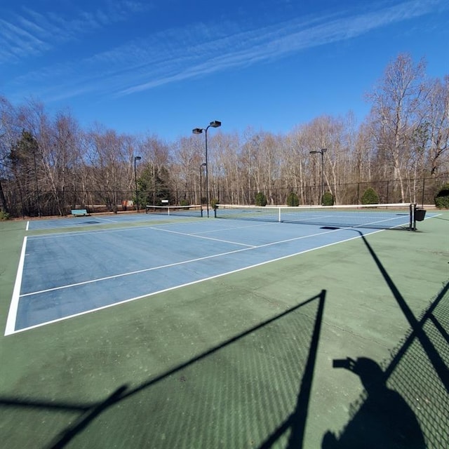 view of tennis court