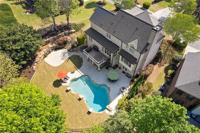 drone / aerial view