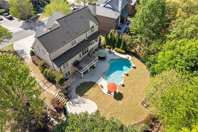 birds eye view of property