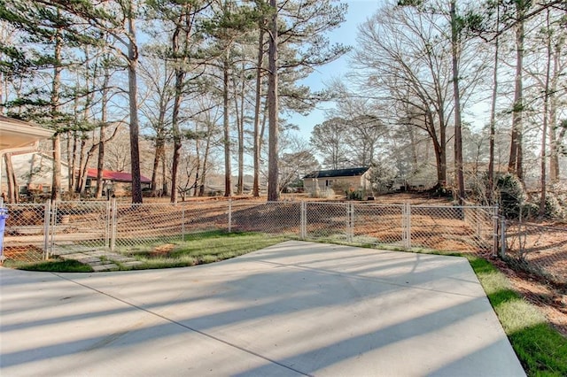 view of patio with fence