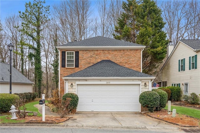 front of property featuring a garage