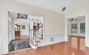 entryway featuring hardwood / wood-style floors