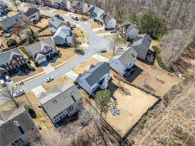 bird's eye view featuring a residential view