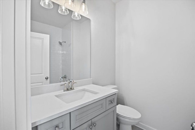 2035 Village Walk, Milton, GA 30004 - bathroom featuring toilet, a shower, and vanity