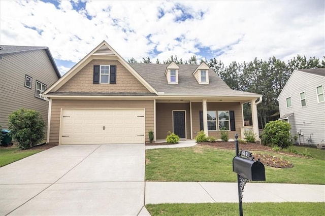 610 Sunflower Dr, Canton, GA 30114 - view of front of house featuring a front lawn, concrete driveway, and a garage