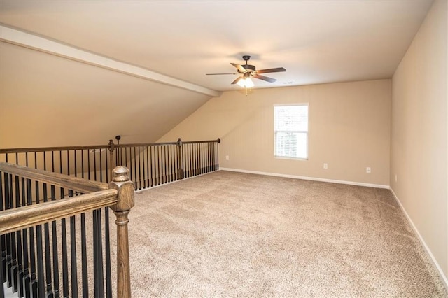 610 Sunflower Dr, Canton, GA 30114 - bonus room featuring a ceiling fan, carpet, and baseboards