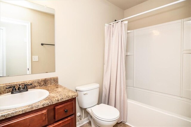 610 Sunflower Dr, Canton, GA 30114 - full bath featuring vanity, toilet, and shower / tub combo