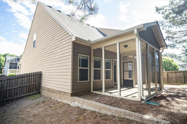 610 Sunflower Dr, Canton, GA 30114 - back of property featuring a patio area and a sunroom