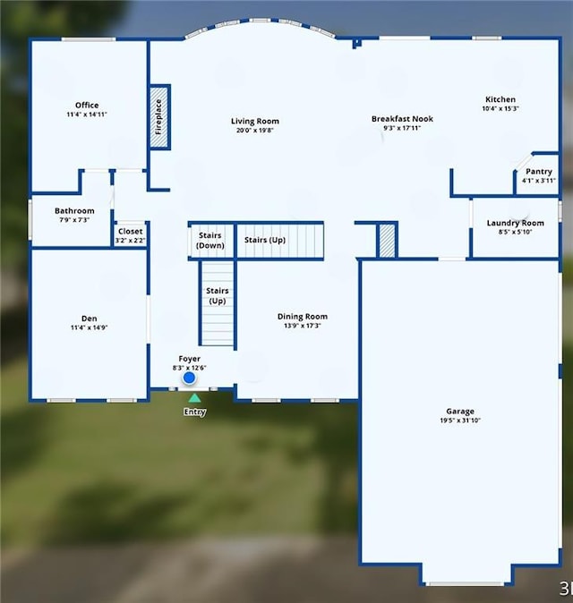 412 Mill Stream Way, Woodstock, GA 30188 - property floor plan