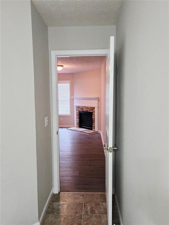 204 Twin Pines Ct, Dallas, GA 30132 - hall featuring baseboards and a textured ceiling