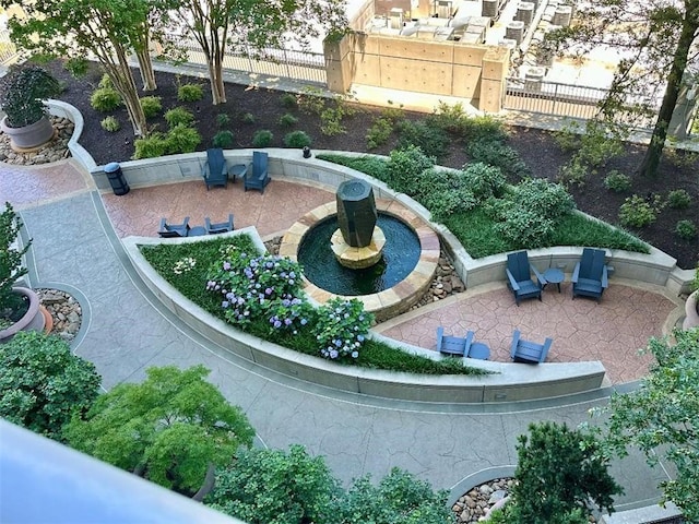 855 Peachtree St NE Unit 1406, Atlanta, GA 30308 - view of home's community with a patio