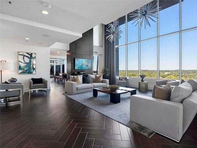 855 Peachtree St NE Unit 1406, Atlanta, GA 30308 - lobby featuring a towering ceiling and recessed lighting