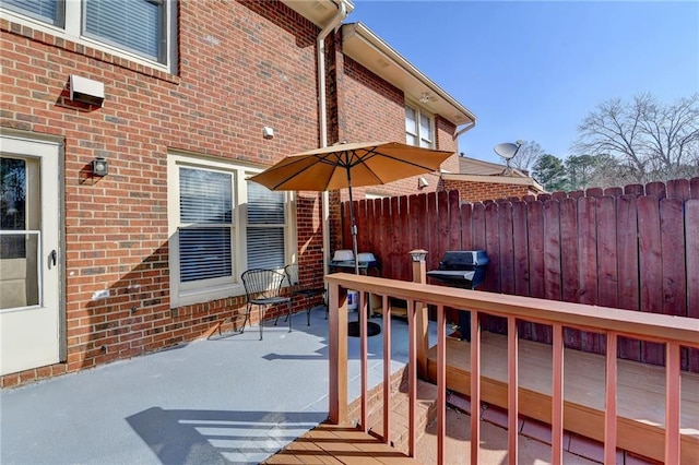 6118 Queen Anne Ct, Norcross, GA 30093 - deck featuring fence and a patio