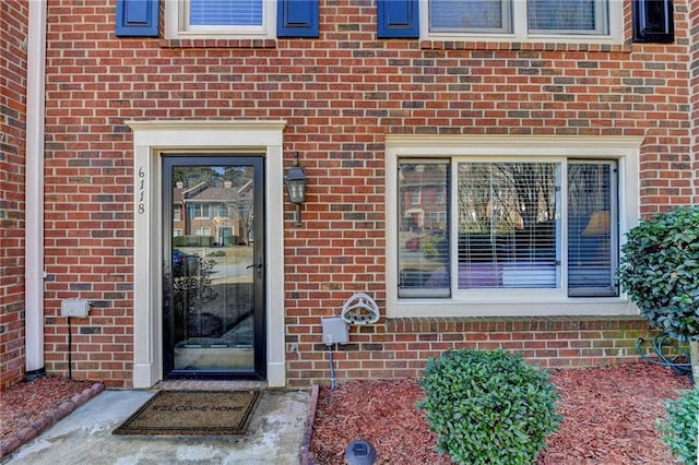 6118 Queen Anne Ct, Norcross, GA 30093 - view of exterior entry with brick siding