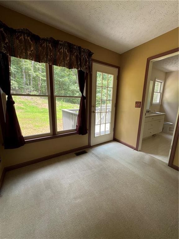 11 Seabreeze Way, Dawsonville, GA 30534 - empty room with light colored carpet and a textured ceiling