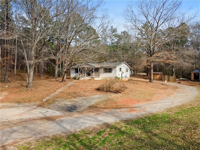 view of front of property