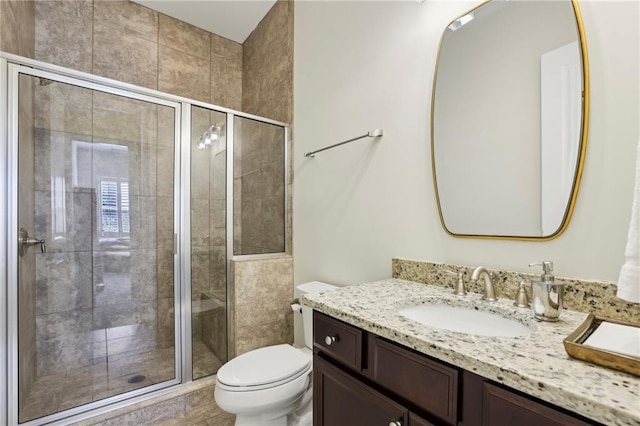 3005 Evelyn Ln, Alpharetta, GA 30004 - bathroom with vanity and a stall shower