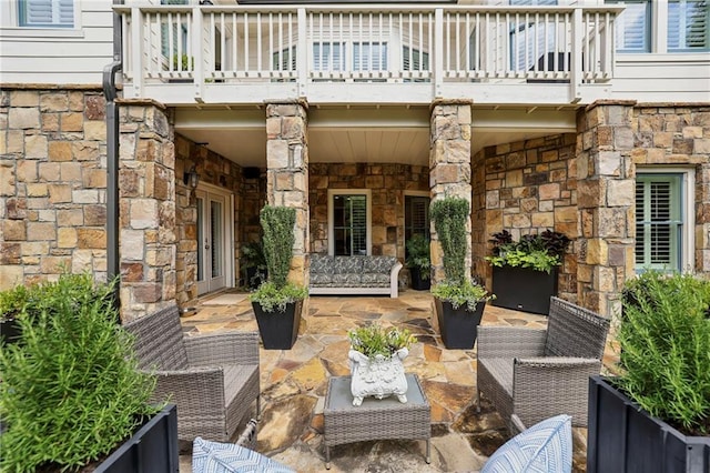 3005 Evelyn Ln, Alpharetta, GA 30004 - view of patio / terrace with an outdoor hangout area