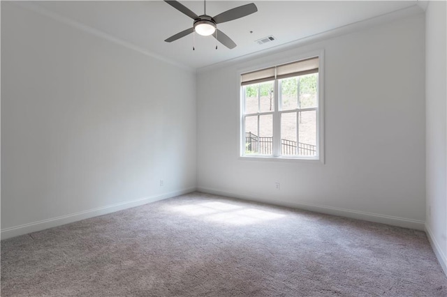 4948 Sudbrook Way, Peachtree Corners, GA 30092 - empty room with visible vents, carpet, ceiling fan, and baseboards