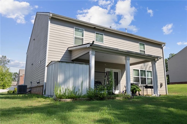 450 Noblewood Dr, Mcdonough, GA 30252 - back of house with a yard and covered porch