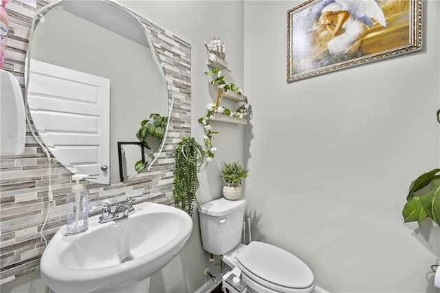 450 Noblewood Dr, Mcdonough, GA 30252 - bathroom with a sink and backsplash