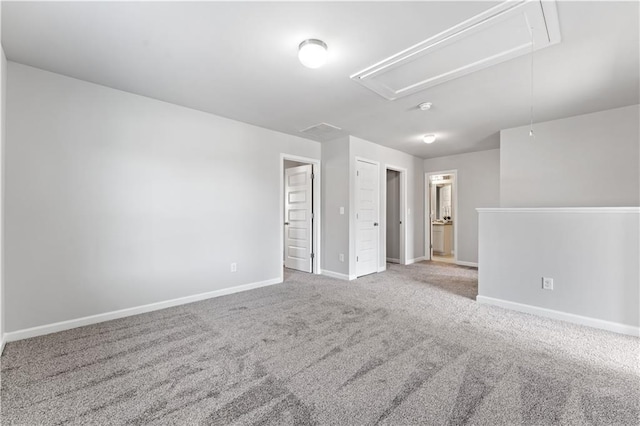 view of carpeted empty room