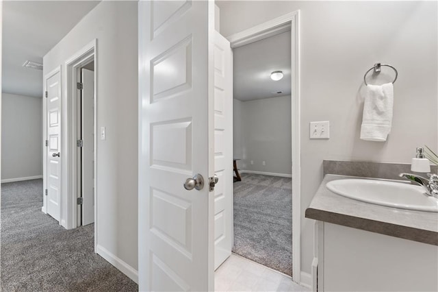 bathroom with vanity