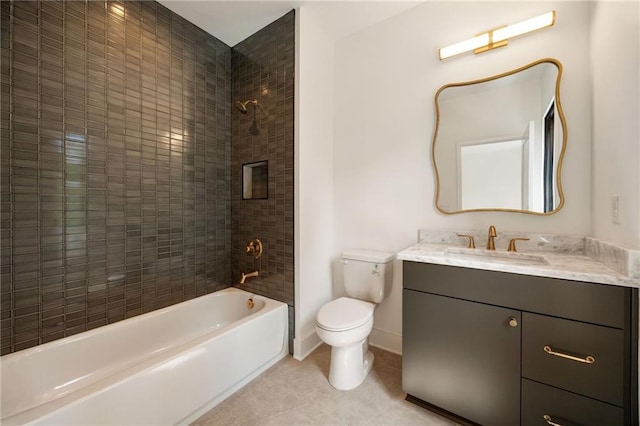 3292 Lenox Pl NE, Atlanta, GA 30324 - bathroom featuring vanity, tile patterned flooring, and shower / tub combination